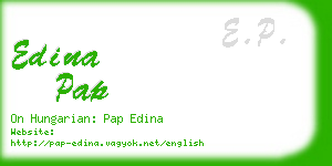 edina pap business card